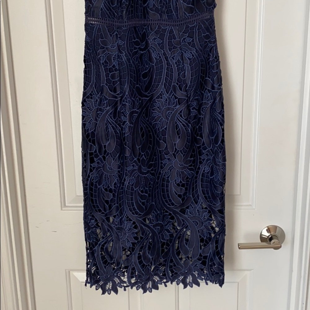Blue Lace Dress - Picture 6 of 10